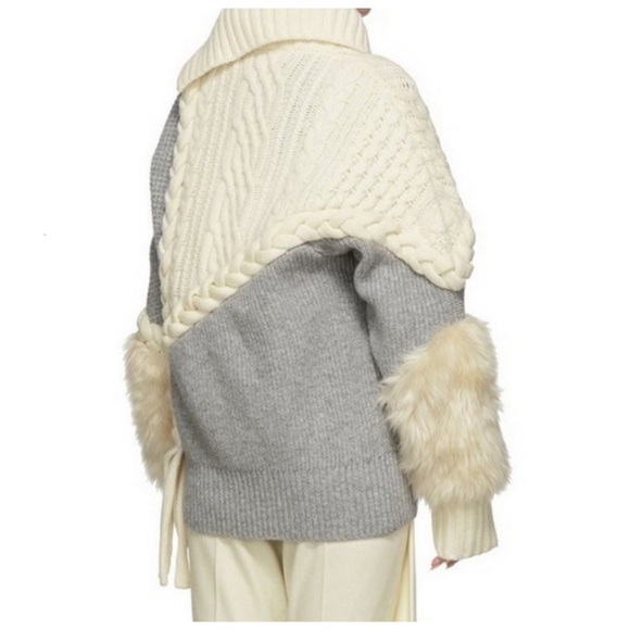 The Shelanna Faux Fur Accent Sweater - Picture 3 of 8